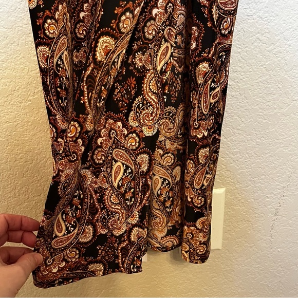 Noli Lotan and Target Black and Brown Paisley Print Slip Dress Size Medium - Picture 7 of 15